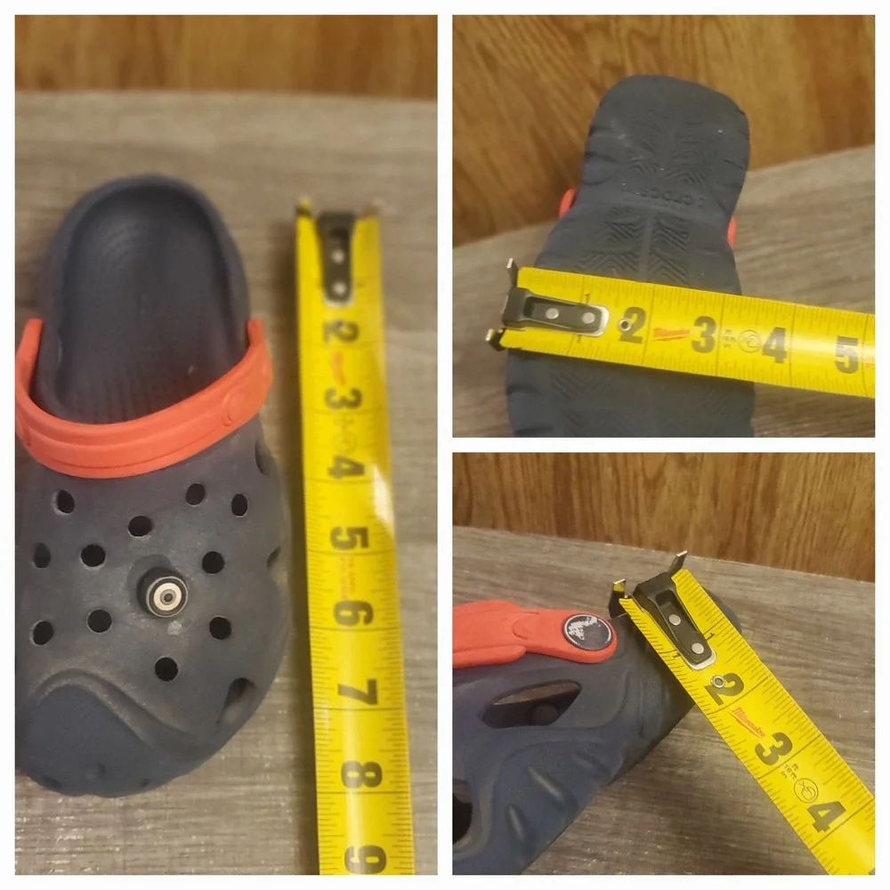 Crocs Swiftwater‎ Clogs Youth Size 13 Navy Red